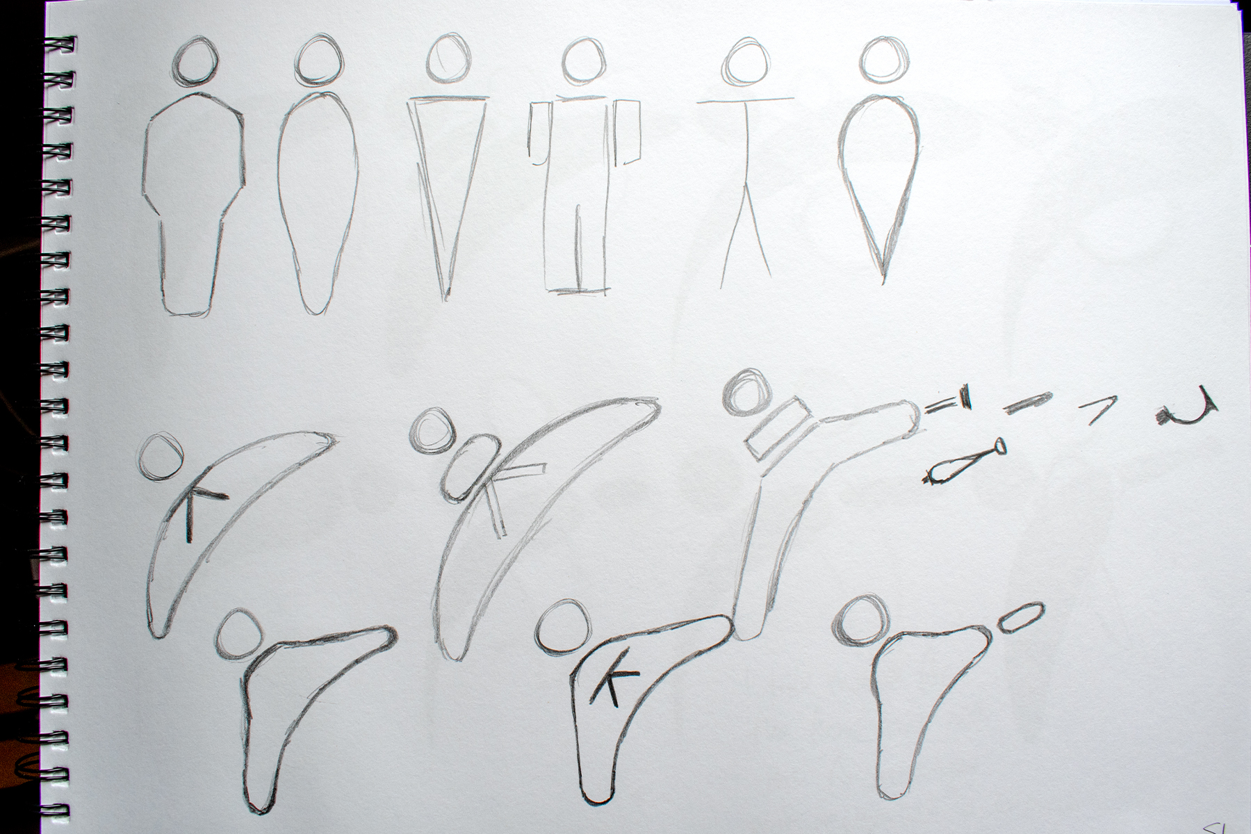 sketched development of isotype figures
