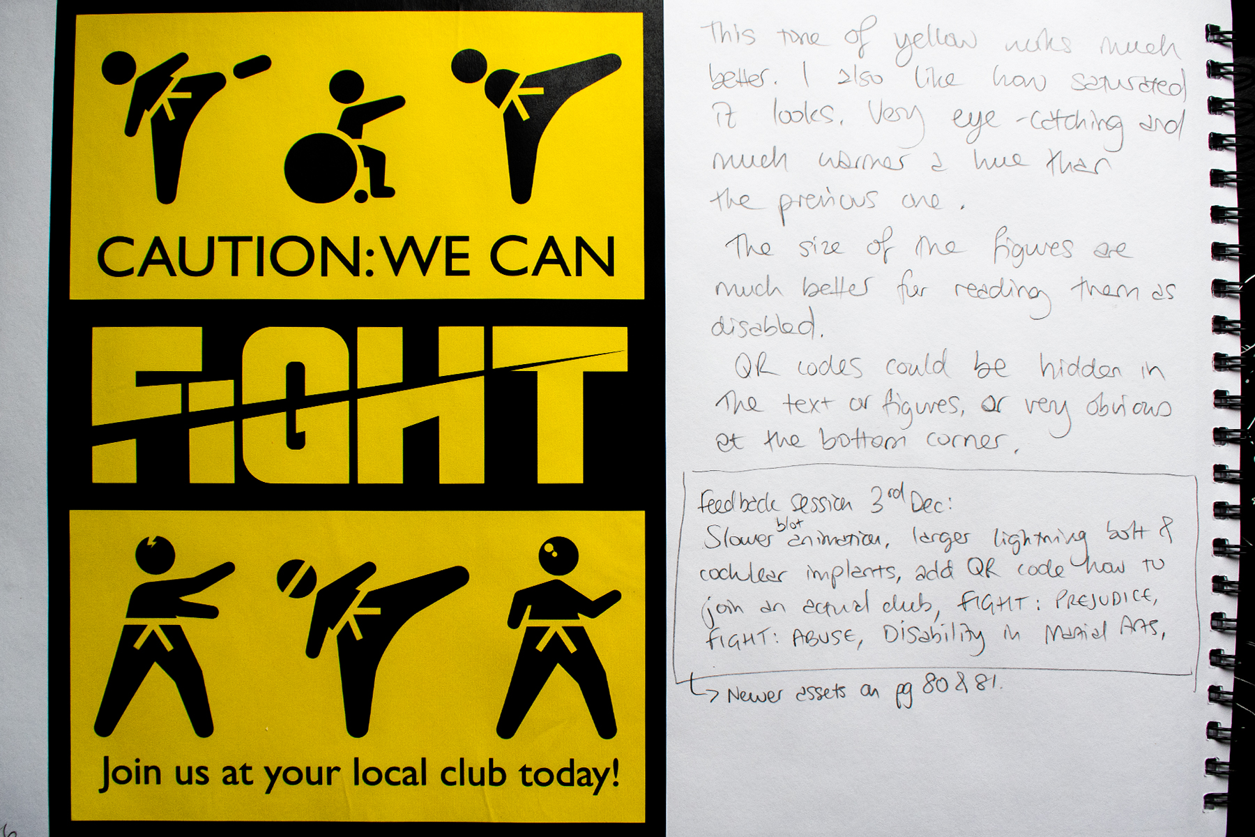 development of poster design with discussion on hue