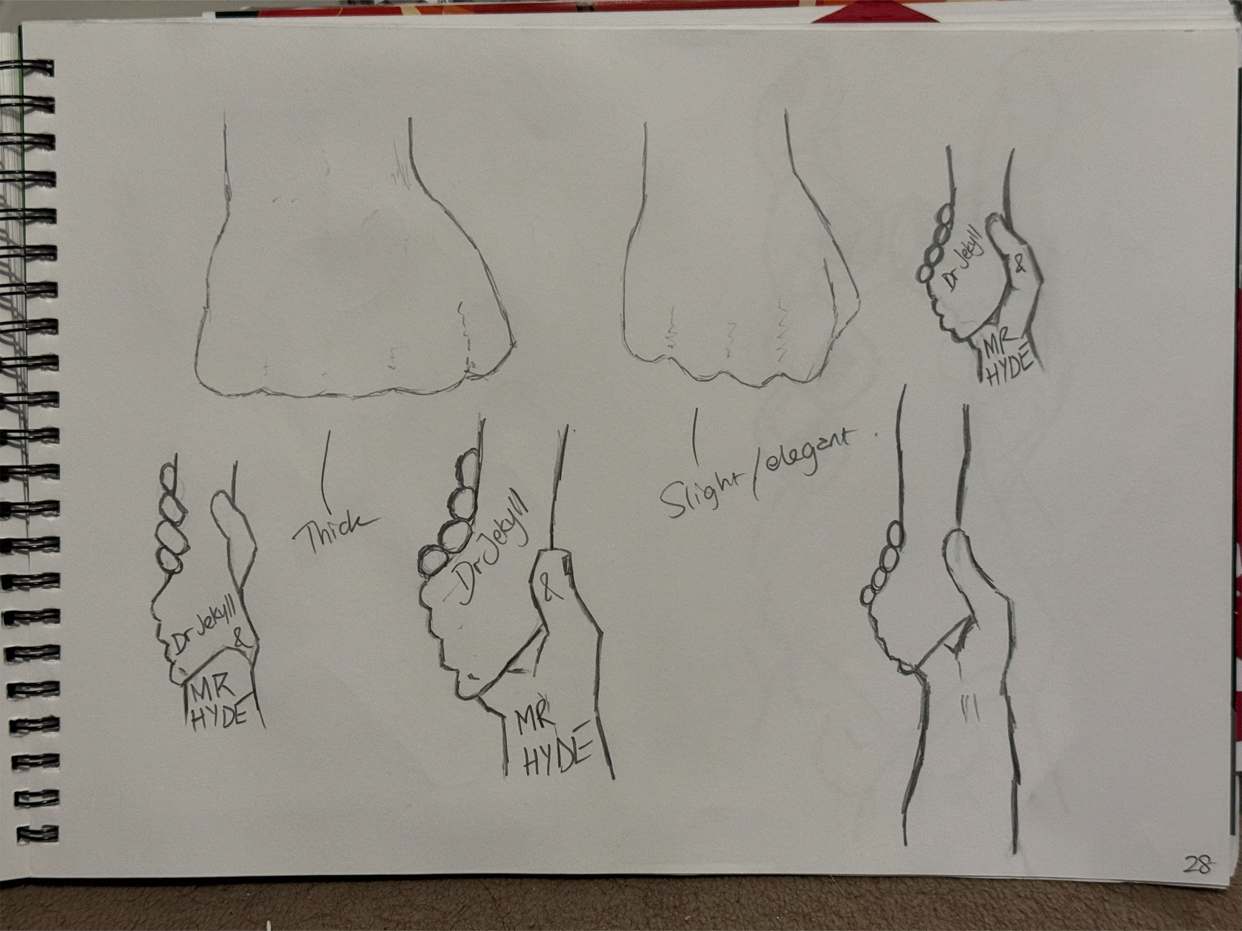 development progress on hand design