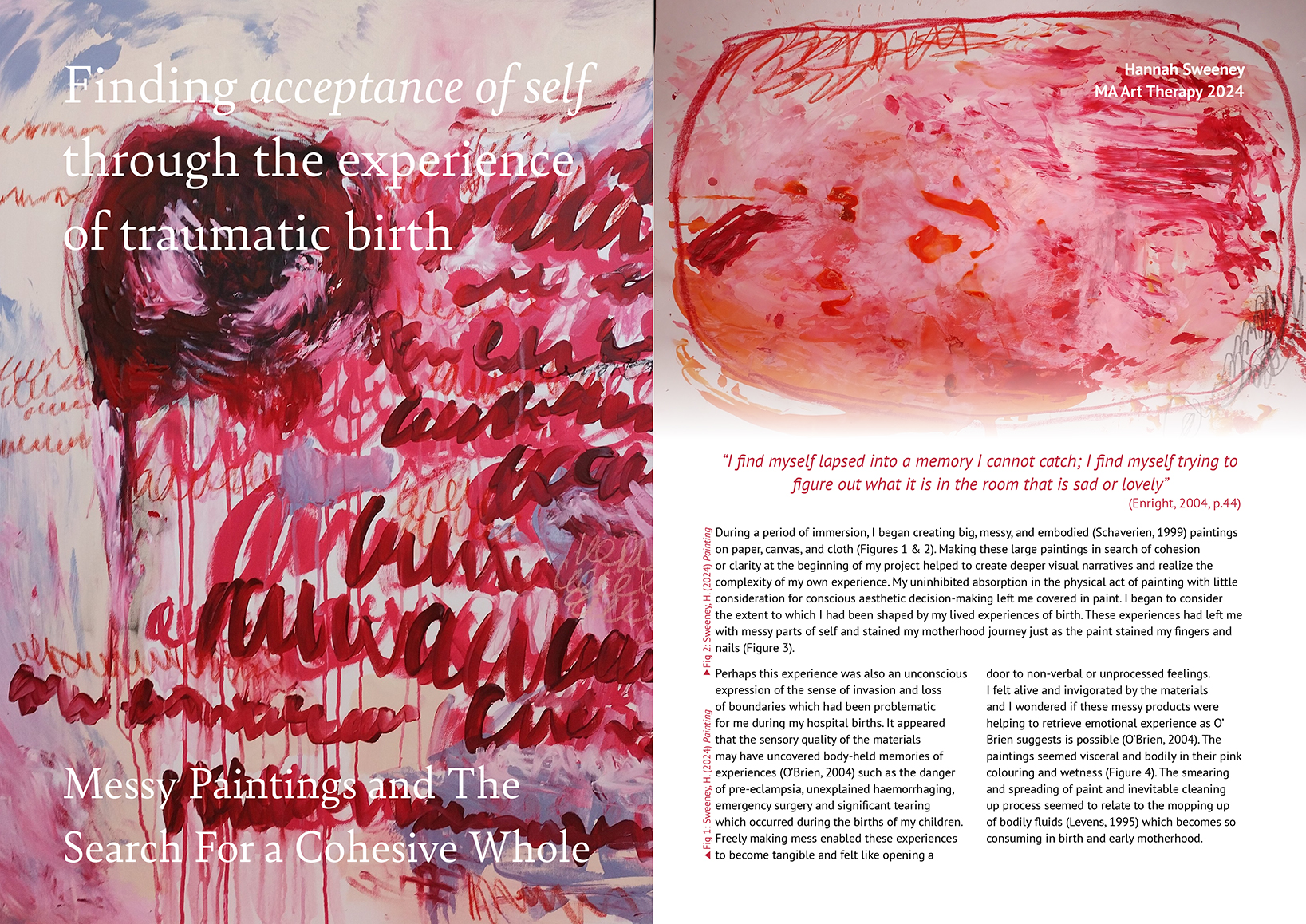 essay extract from hannah sweeney in BA(Hons) Art Therapy