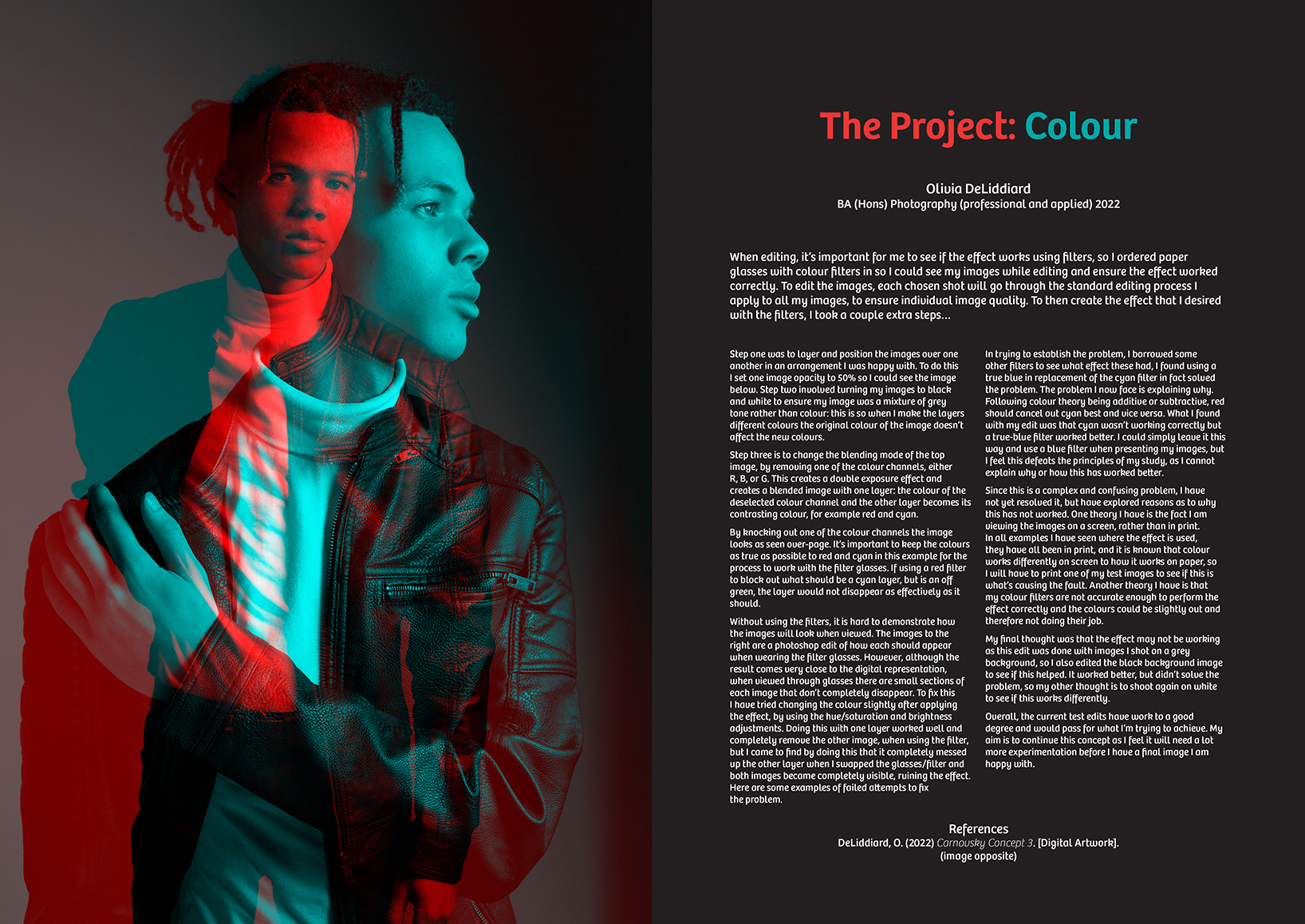 essay extract from olivia deliddiard in BA(Hons) Photography [professional and applied]